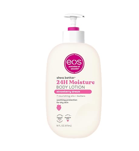 eos Shea Better Body Lotion, 24-Hour Moisture Skin Care, Lightweight & Non-Greasy