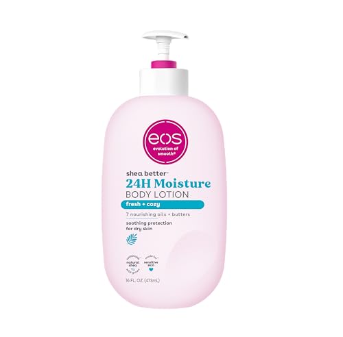 eos Shea Better Body Lotion, 24-Hour Moisture Skin Care, Lightweight & Non-Greasy