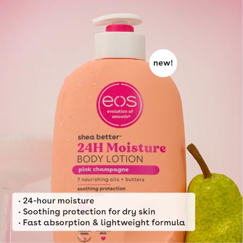 eos Shea Better Body Lotion, 24-Hour Moisture Skin Care, Lightweight & Non-Greasy