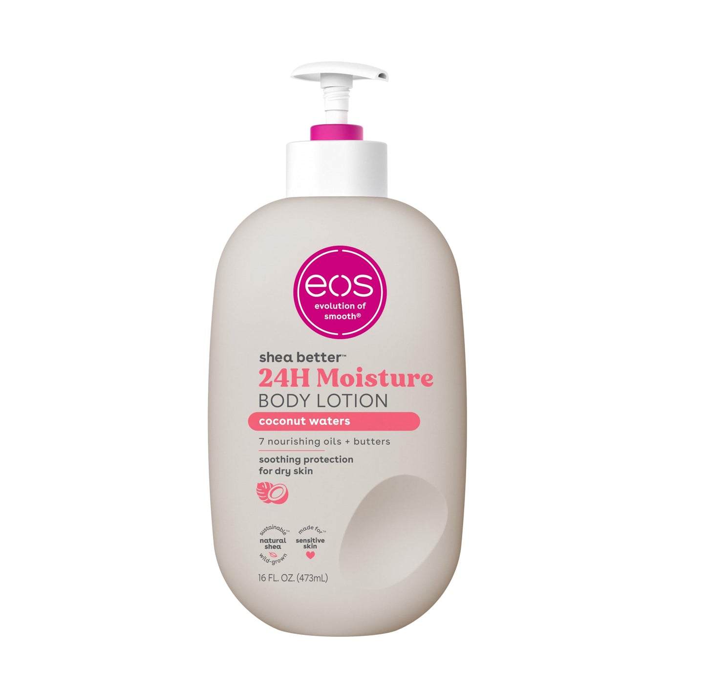 eos Shea Better Body Lotion, 24-Hour Moisture Skin Care, Lightweight & Non-Greasy