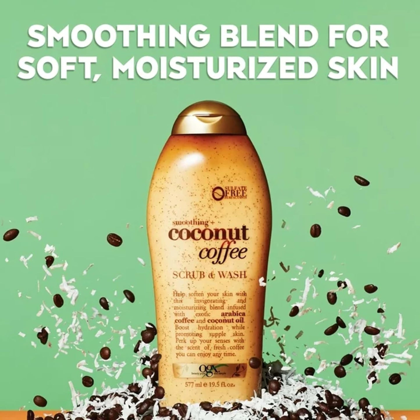 OGX Smoothing + Coconut Coffee Exfoliating Body Scrub